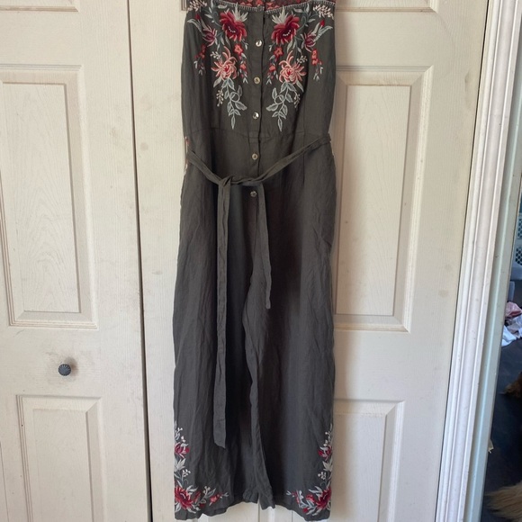 Johnny Was Bohemian LA Stevie Linen jumpsuit - Picture 11 of 14